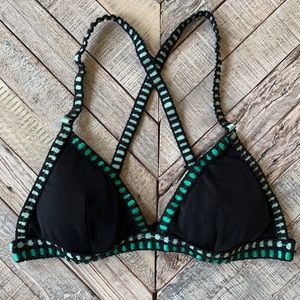 Victoria’s Secret Embroidered Bikini Top, Small